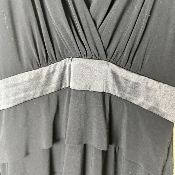 EVAN PICONE Little Black Dress V Neck Cocktail Party Size 8 - Picture 4 of 8